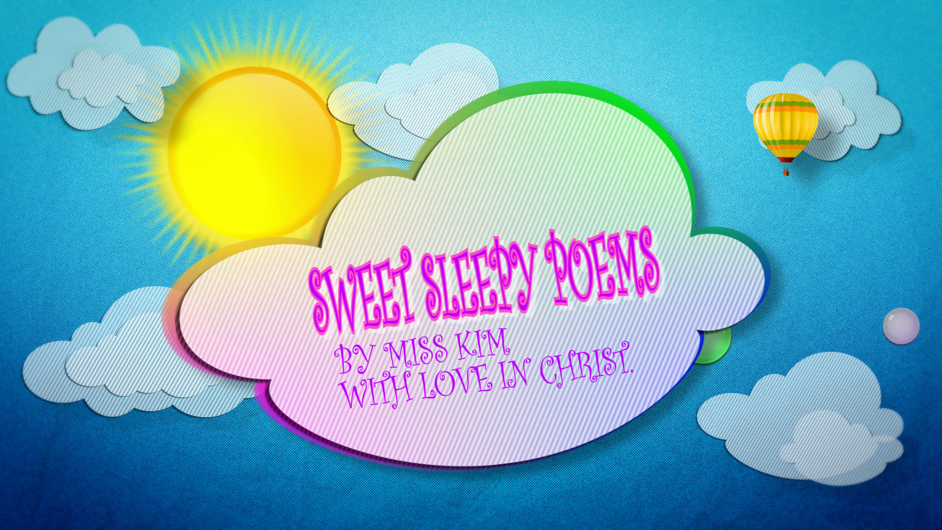 Sweet Sleepy Poems by Miss Kim